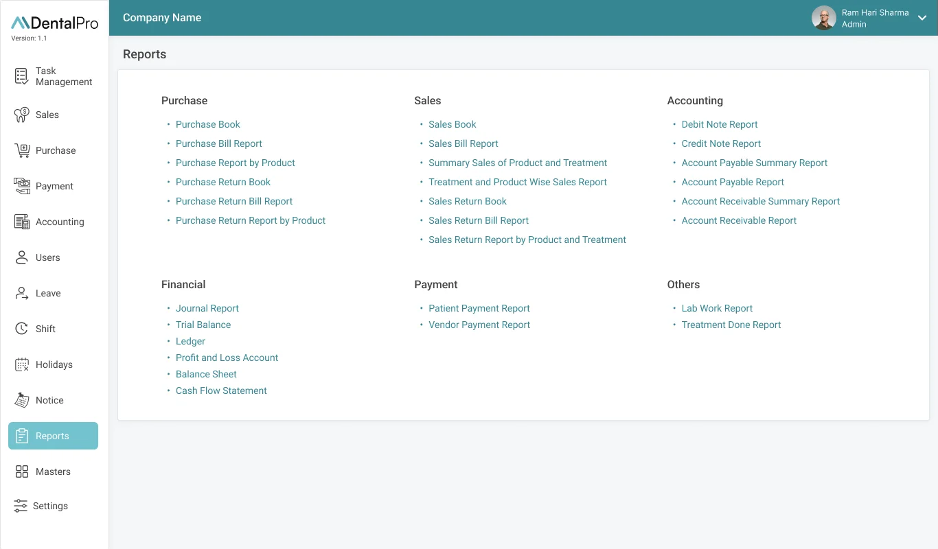 Reporting and Analytics